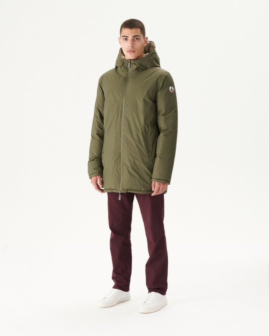Jott Army/beige Ekstrem Kulde Vendbar Hætte Dunjakke Toronto