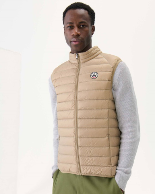 ærmeløs Dunjakke Beige Tom Jott