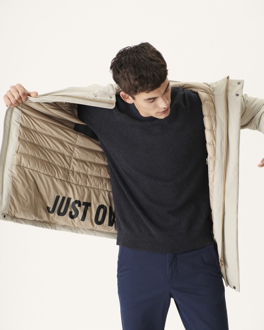 Beige Dunjakke Iceberg Jott
