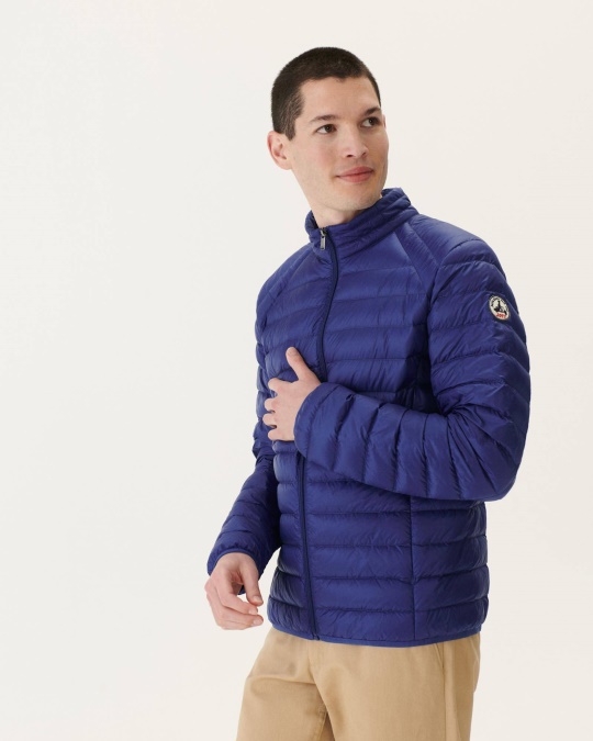 Let Dunjakke Mørk Denim Mat Jott