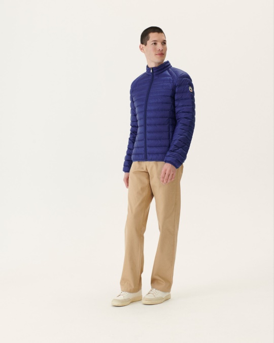 Let Dunjakke Mørk Denim Mat Jott