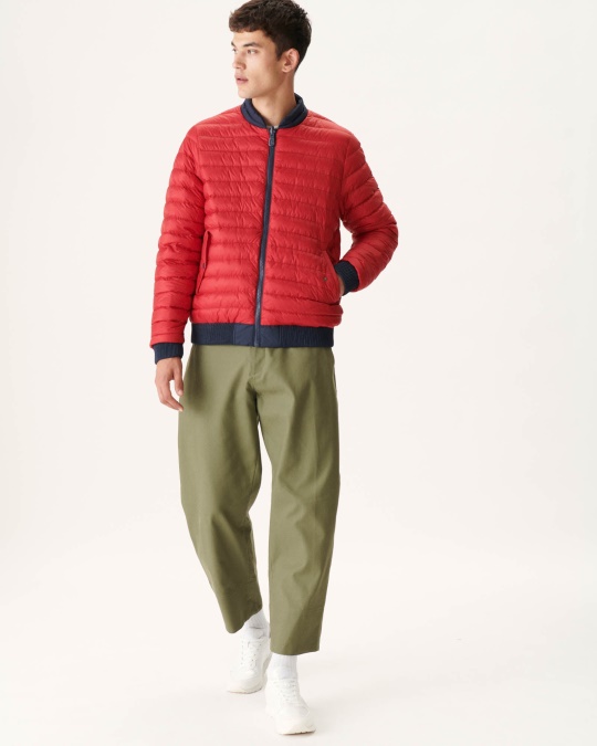 Jott Marine/rouge Vendbar Dunjakke Bombay