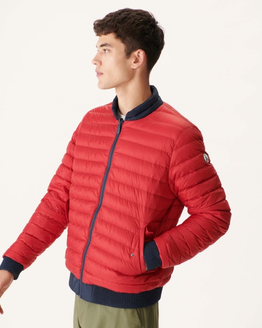 Jott Marine/rouge Vendbar Dunjakke Bombay