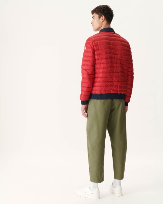 Jott Marine/rouge Vendbar Dunjakke Bombay