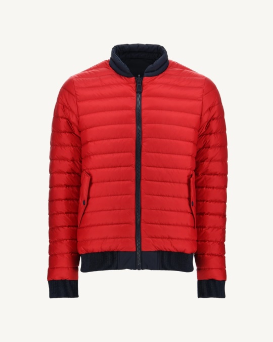 Jott Marine/rouge Vendbar Dunjakke Bombay