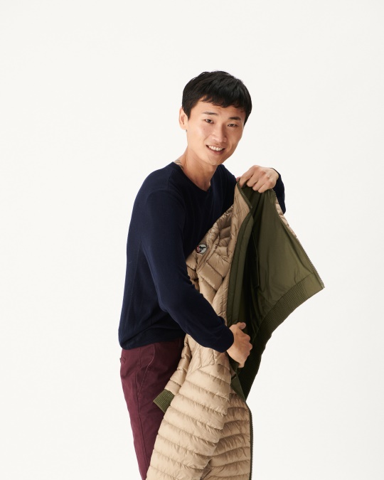 Army/beige Vendbar Dunjakke Bombay Jott