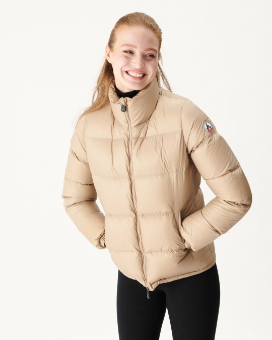 Ekstrem Kold Quiltet Dunjakke Beige Cardiff Jott