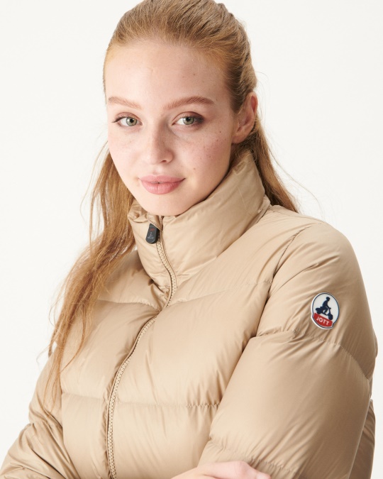 Ekstrem Kold Quiltet Dunjakke Beige Cardiff Jott
