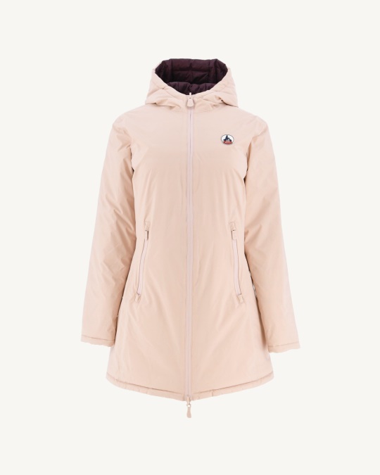 Vendbar Lys Dunjakke Rose Bleg/aubergine Moscou Jott