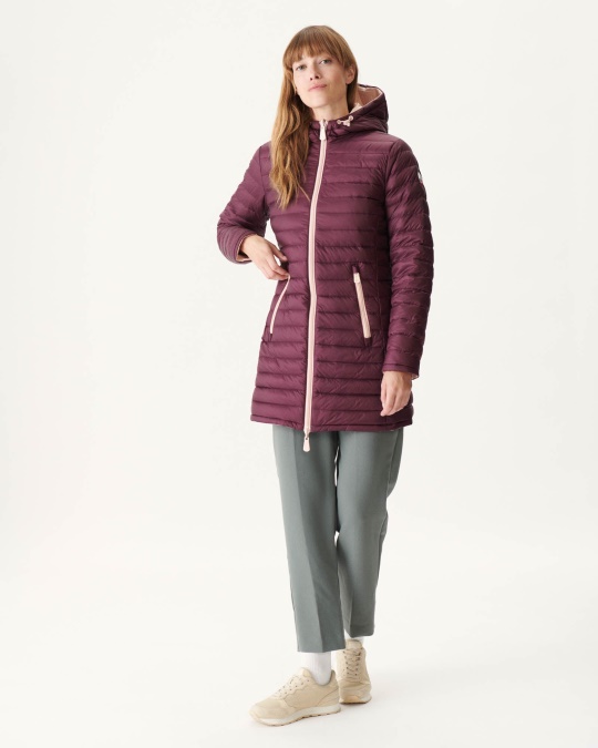 Vendbar Lys Dunjakke Rose Bleg/aubergine Moscou Jott