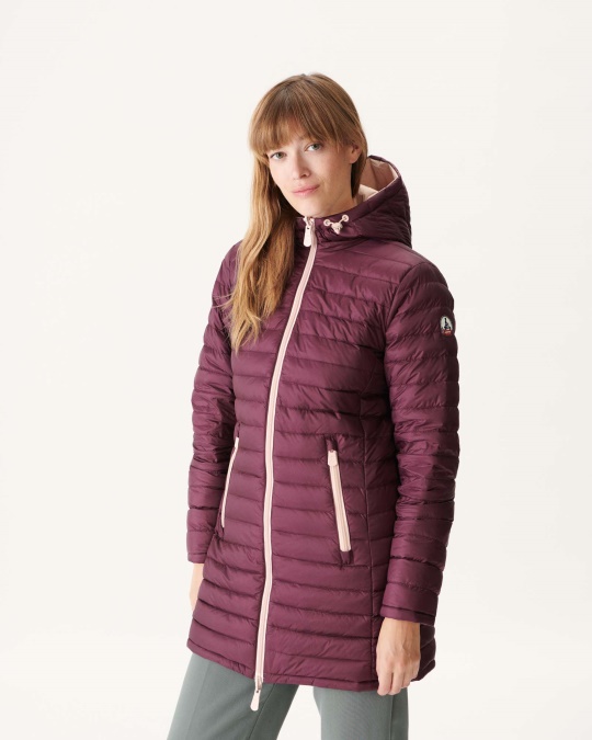 Vendbar Lys Dunjakke Rose Bleg/aubergine Moscou Jott
