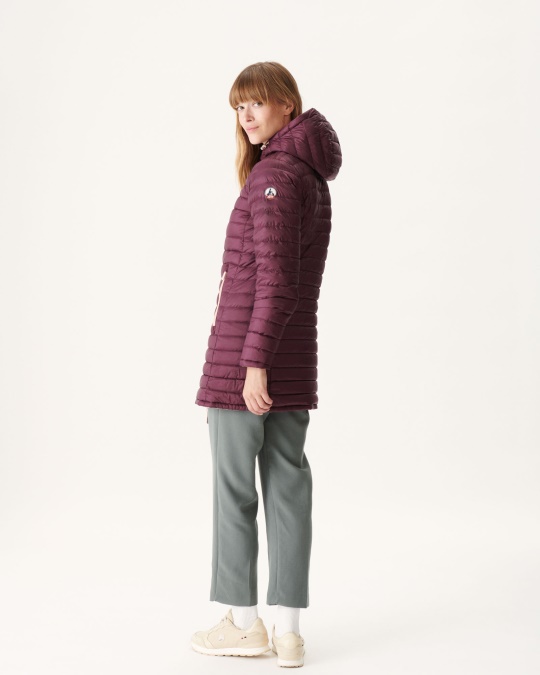 Vendbar Lys Dunjakke Rose Bleg/aubergine Moscou Jott