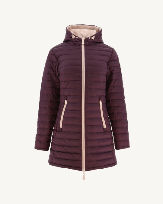 Vendbar Lys Dunjakke Rose Bleg/aubergine Moscou Jott