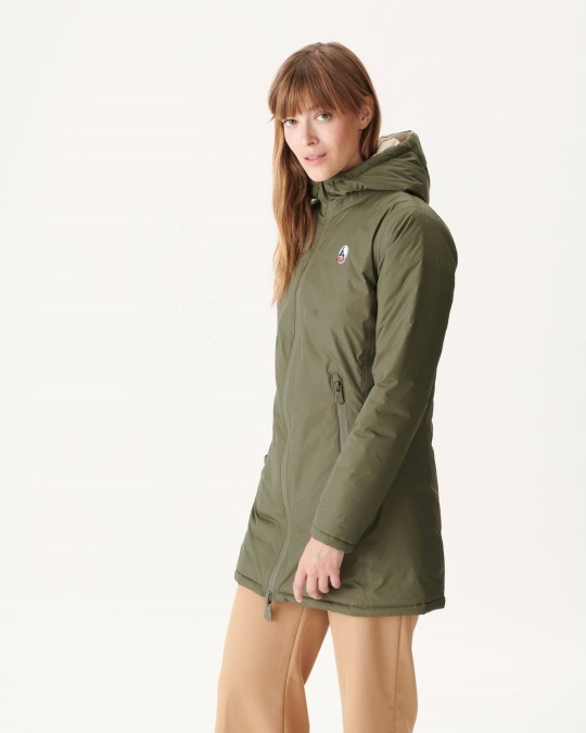 Vendbar Let Dunjakke Army/beige Moscou Jott