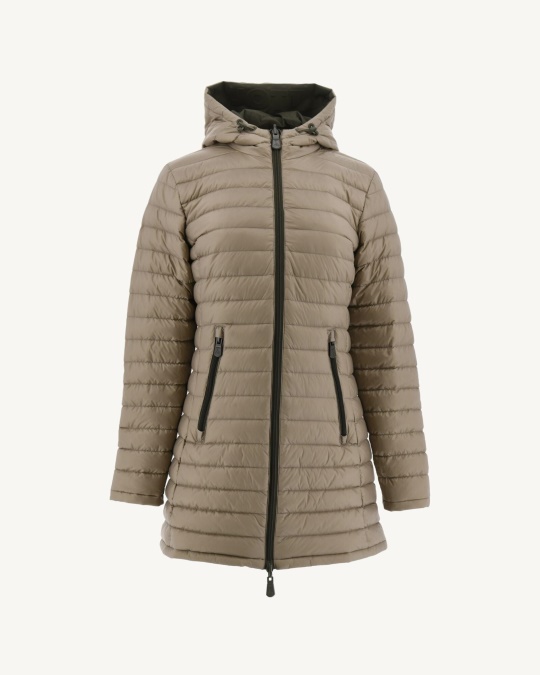Vendbar Let Dunjakke Army/beige Moscou Jott
