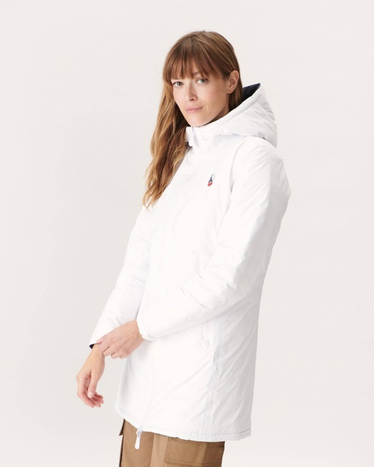 Jott Vendbar Let Dunjakke Blanc/marine Moscou