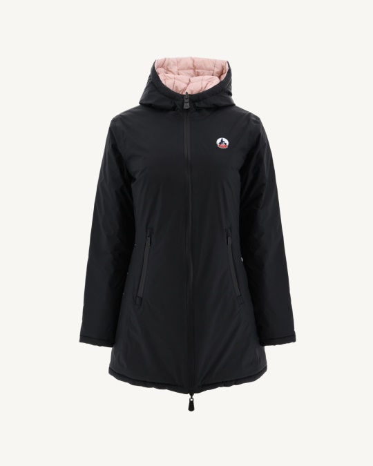 Vendbar Let Dunjakke Noir/rose Bleg Moscou Jott