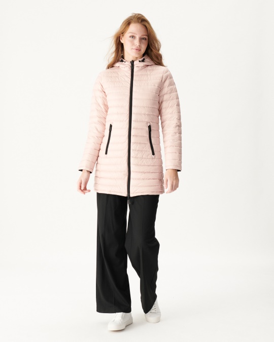 Vendbar Let Dunjakke Noir/rose Bleg Moscou Jott