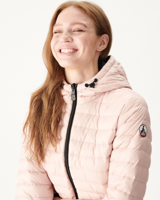 Vendbar Let Dunjakke Noir/rose Bleg Moscou Jott