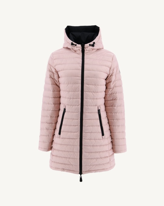 Vendbar Let Dunjakke Noir/rose Bleg Moscou Jott