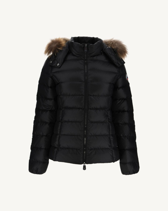Jott Ekstrem Kulde Dunjakke Med Hætte Noir Luxe