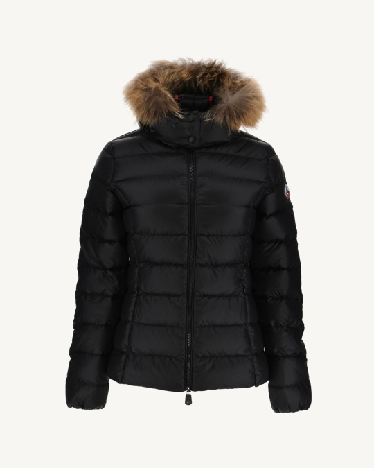 Jott Ekstrem Kulde Dunjakke Med Hætte Noir Luxe