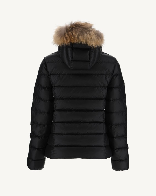Jott Ekstrem Kulde Dunjakke Med Hætte Noir Luxe