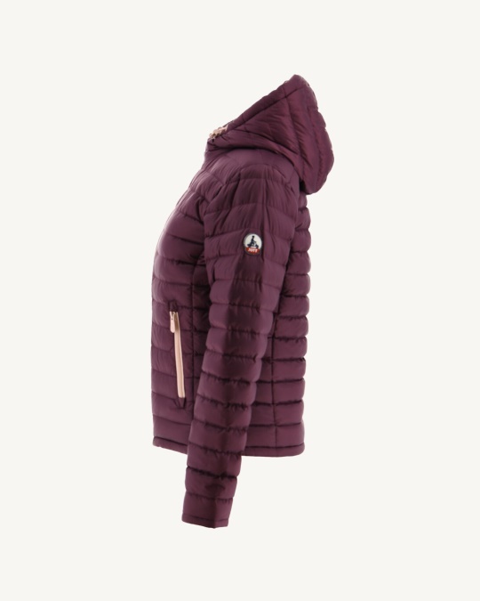 Jott Vendbar Dunjakke Rose Bleg/aubergine Vienna