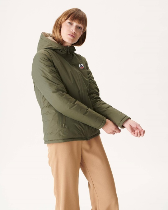 Vendbar Dunjakke Army/beige Vienna Jott