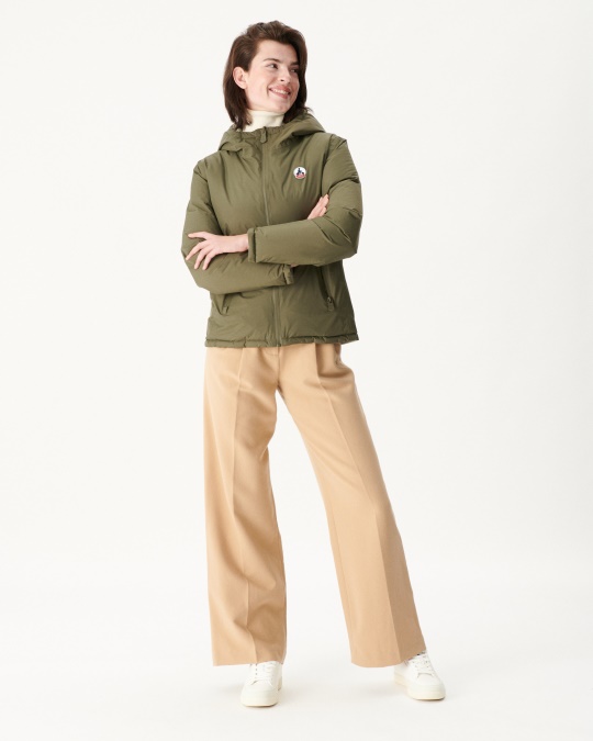 Ekstrem Kulde Vendbar Dunjakke Army/sauge Victoria Jott