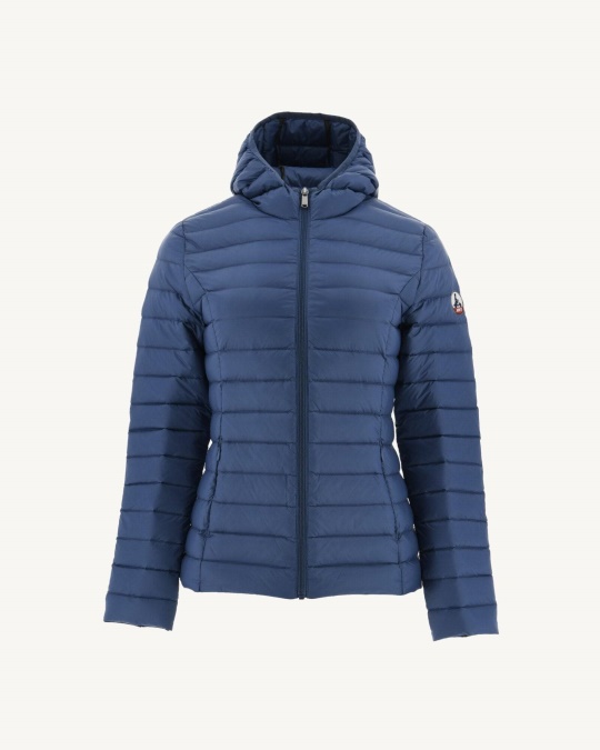 Jott Letvægts Hættejakke Blå Jeans Cloe