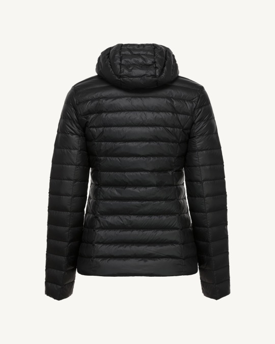 Let Dunjakke Med Hætte Noir Cloe Jott
