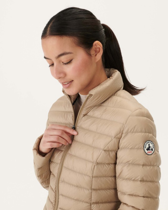 Jott Letvægts Dunjakke Beige Cha