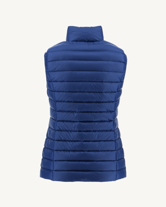 Jott Lys ærmeløs Dunjakke Mørk Denim Seda