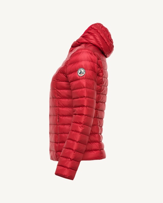 Let Dunjakke Med Hætte Rouge Cloe Jott