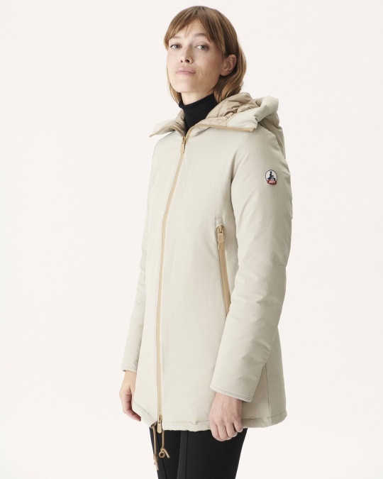 Jott Dunjakke Med Hætte Beige Siberie