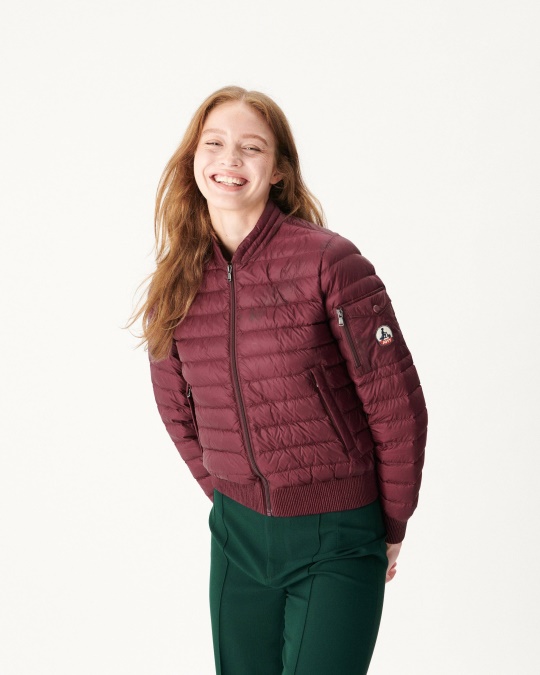 Let Dunjakke Aubergine Emmy Jott