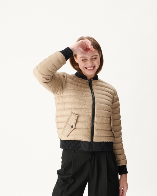 Jott Vendbar Dunjakke Noir/beige Hanoi