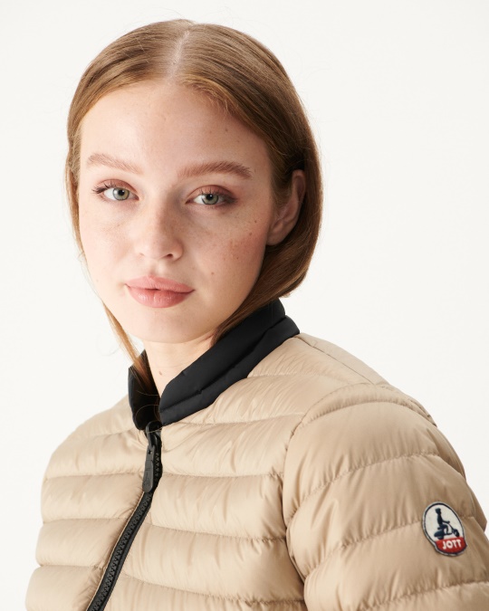 Jott Vendbar Dunjakke Noir/beige Hanoi