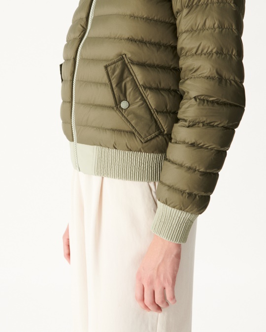 Vendbar Dunjakke Sauge/army Hanoi Jott