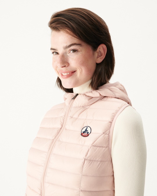 Jott Let ærmeløs Dunjakke Rose Pale Mali