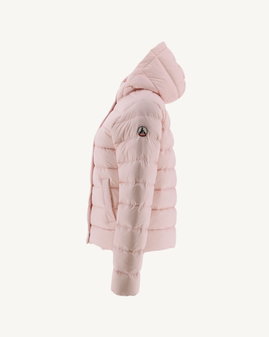 Jott Soft Pink Jane Pufferjakke Med Lige Hætte