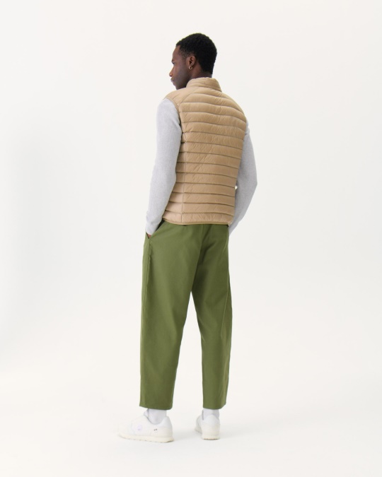 Jott Beige ærmeløs Dunjakke Tom