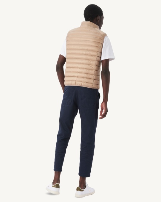 Jott Beige ærmeløs Dunjakke Tom