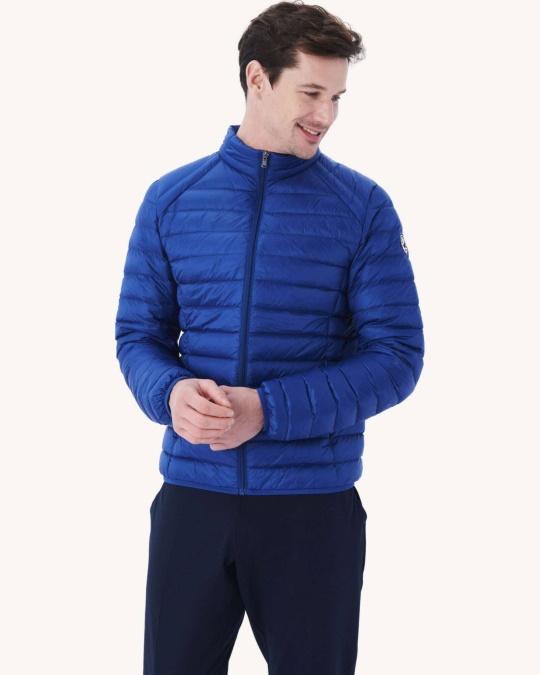 Mørk Denim Letvægts Dunjakke Mat Jott