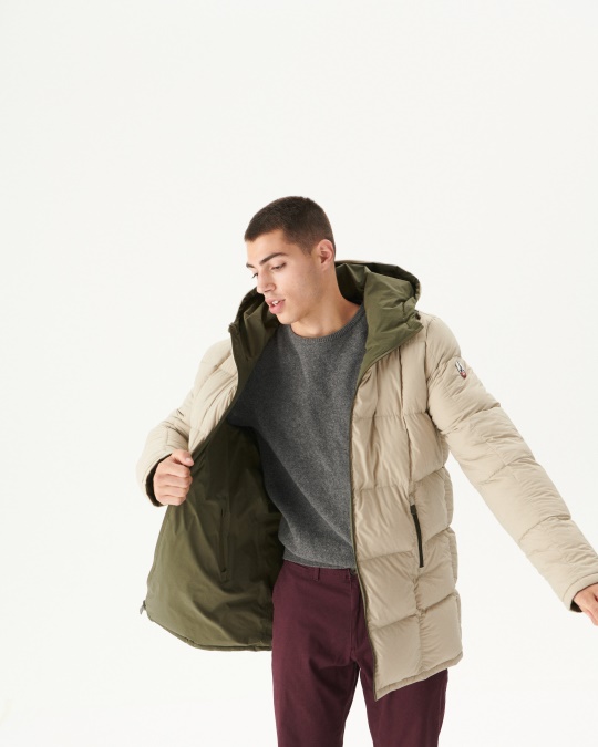 Army/beige Varm Hættejakke Toronto Jott