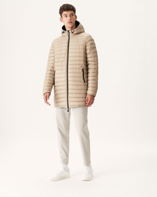 Sort/beige Vendbar Lys Pufferjakke Amsterdam Jott