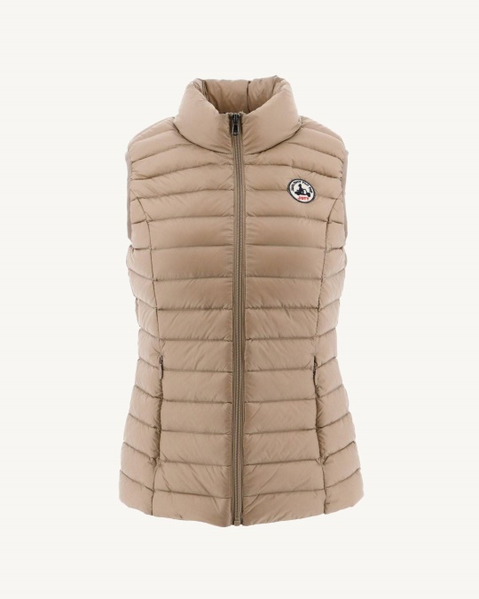 Let ærmeløs Dunjakke Jott Beige Seda