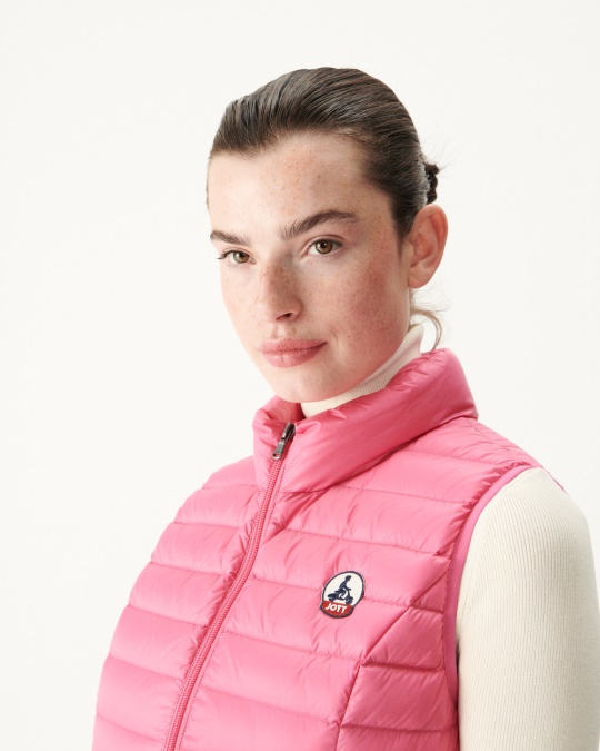 Let ærmeløs Dunjakke Pink Seda Jott