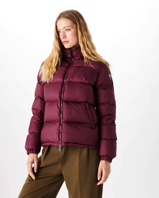 Quiltet Dunjakke Aubergine Cardiff Jott